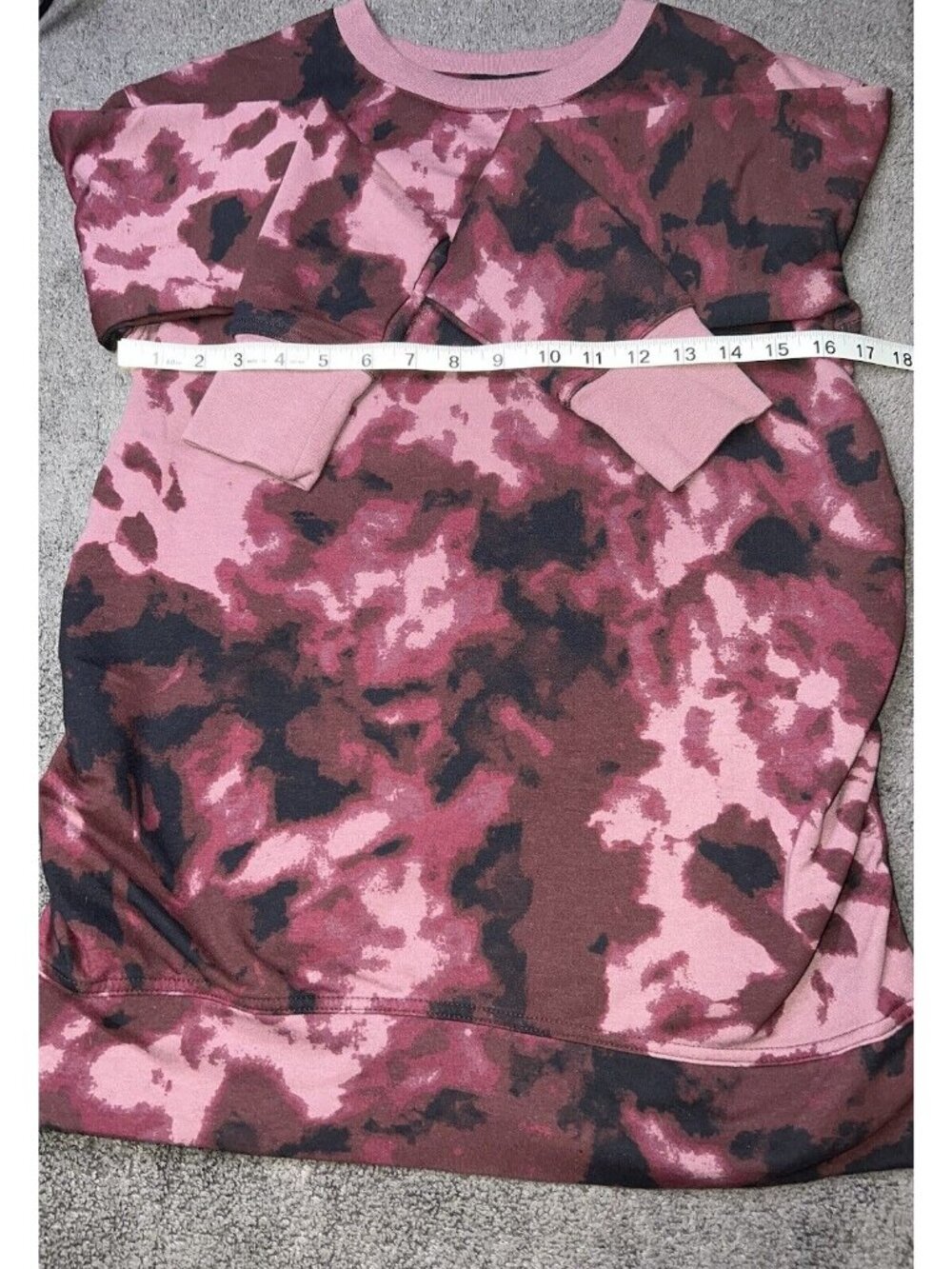 Isabel Maternity Pink & Black Camouflage Sweatshirt Top Size XS